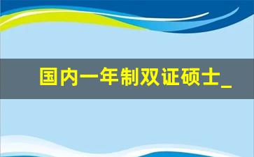 国内一年制双证硕士_上班族怎样考在职研究生