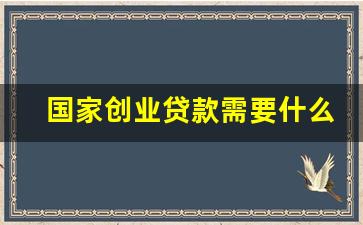 国家创业贷款需要什么条件_创业贷款免息需要什么条件