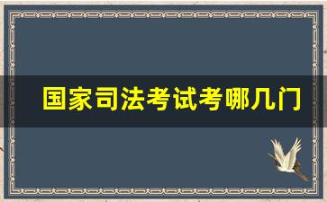 国家司法考试考哪几门