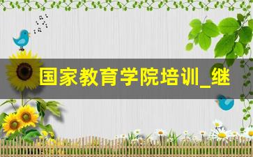 国家教育学院培训_继续教育学校