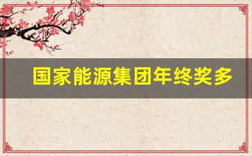 国家能源集团年终奖多少_国家能源集团博士待遇怎么样