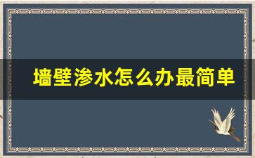 墙壁渗水怎么办最简单补救方法_老房子墙面潮湿如何装修