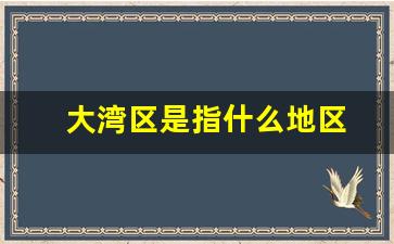 大湾区是指什么地区