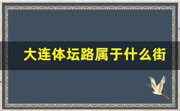 大连体坛路属于什么街道