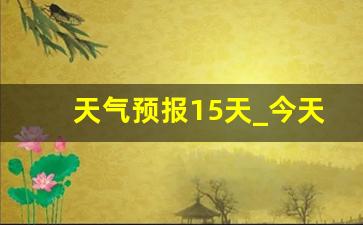 天气预报15天_今天气象最新消息