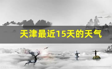 天津最近15天的天气_天津预警发布最新