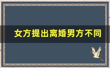 女方提出离婚男方不同意怎样处理_离婚抚养权2023年标准