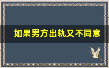 如果男方出轨又不同意离婚_男方背叛婚姻又不离婚怎么办