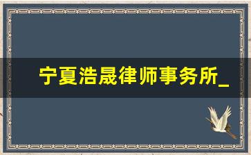 宁夏浩晟律师事务所_宁夏北地律师事务所