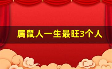 属鼠人一生最旺3个人_属鼠男放不下的生肖女