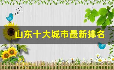 山东十大城市最新排名