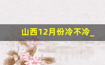 山西12月份冷不冷_2024年1月的天气情况如何呢