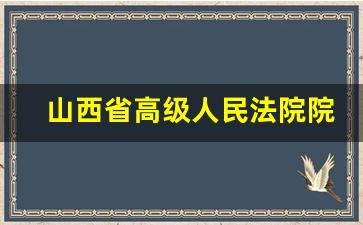 山西省高级人民法院院长简历_山西省人民代表大会常务委员会主任简历