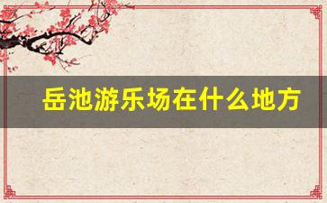 岳池游乐场在什么地方