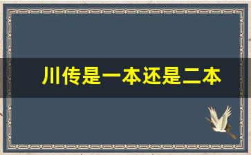 川传是一本还是二本