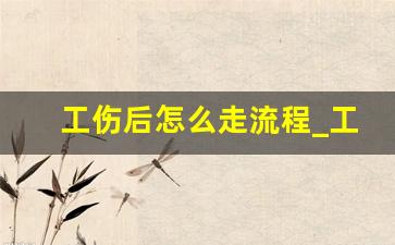 工伤后怎么走流程_工伤认定下来后的步骤