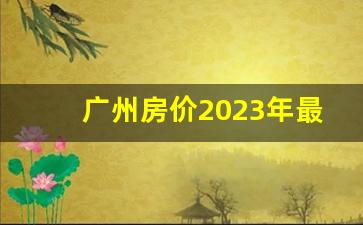 广州房价2023年最新房价_100万能在广州买房吗