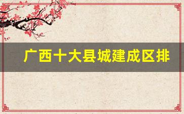 广西十大县城建成区排行榜_宾阳县县城建城面积多大