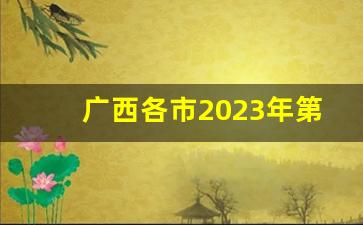 广西各市2023年第三季度GDP_未来的广西会发达吗