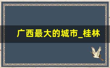 广西最大的城市_桂林算大城市吗