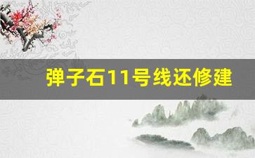 弹子石11号线还修建吗_2024弹子石规划最新消息