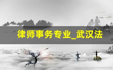 律师事务专业_武汉法律援助中心介绍