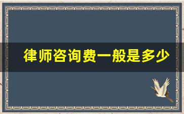 律师咨询费一般是多少钱一个小时