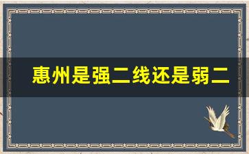 惠州是强二线还是弱二线_东莞和惠州哪个繁华