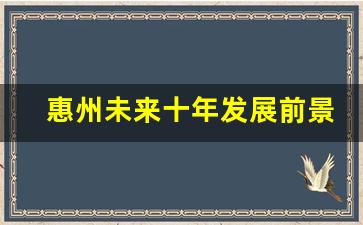 惠州未来十年发展前景_惠州未来十年房价预测