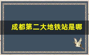 成都第二大地铁站是哪个站_熊猫大道到成都东站地铁