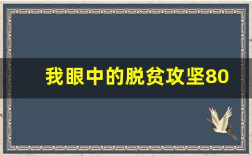 我眼中的脱贫攻坚800字_脱贫攻坚论文1500字