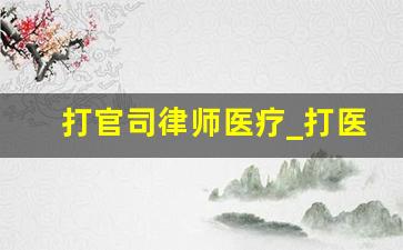 打官司律师医疗_打医疗官司的律师费用