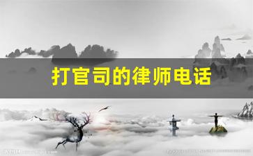 打官司的律师电话