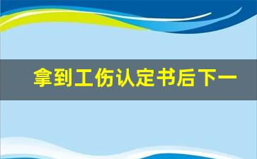 拿到工伤认定书后下一步该怎么办_工伤后多久可以申请劳动鉴定