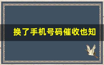 换了手机号码催收也知道_逾期了换了电话号码还能查到