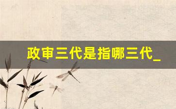 政审三代是指哪三代_政审不合格22种情况