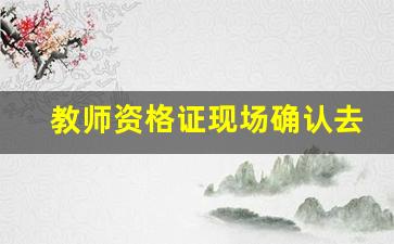 教师资格证现场确认去不了_教师资格证审核没过可以去现场确认