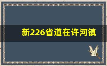 新226省道在许河镇哪边_白蒲至南通的226省道