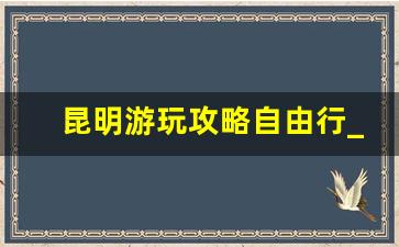 昆明游玩攻略自由行_昆明三日游最佳方案