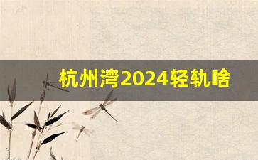 杭州湾2024轻轨啥时开工的_杭州湾跨海大桥什么时候建