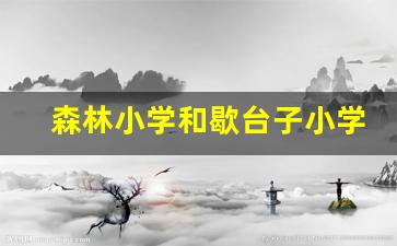 森林小学和歇台子小学哪个好_重庆二郎晋渝森林小学怎么样