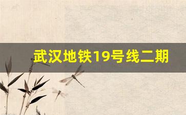 武汉地铁19号线二期最新线路图_光谷地铁19号线最新新闻