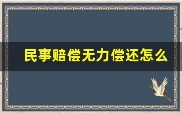 民事赔偿无力偿还怎么办