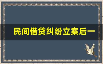 民间借贷纠纷立案后一般怎么处理