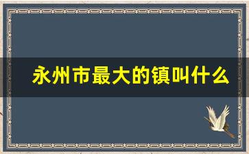 永州市最大的镇叫什么镇