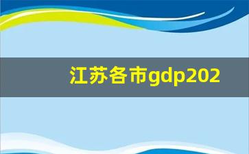 江苏各市gdp2023_南京2023年gdp总量