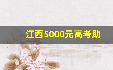 江西5000元高考助学金发放时间_高考后国家资助的5000元