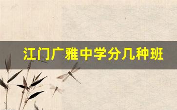 江门广雅中学分几种班_江门广雅清北班B怎样