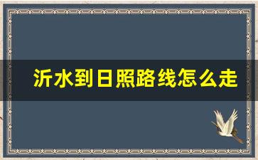 沂水到日照路线怎么走_从日照到沂水的有几点的