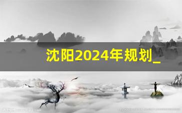 沈阳2024年规划_沈阳2035城市总体规划图